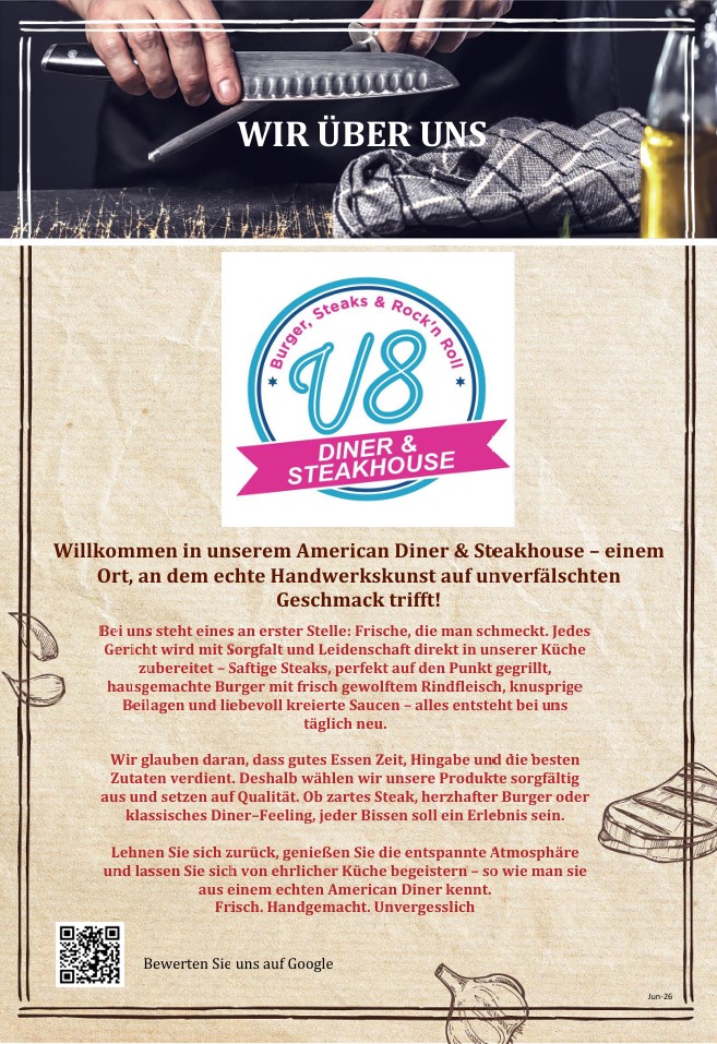 V8-Speisekarte - Seite 1